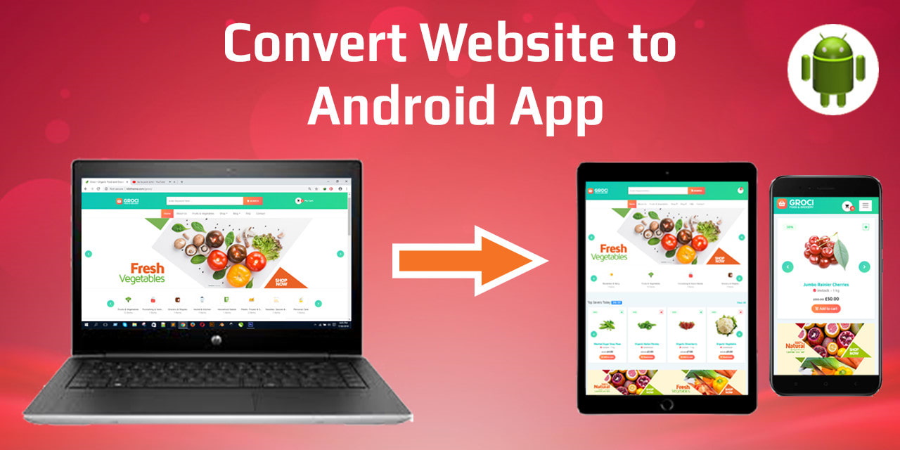 convert website to app