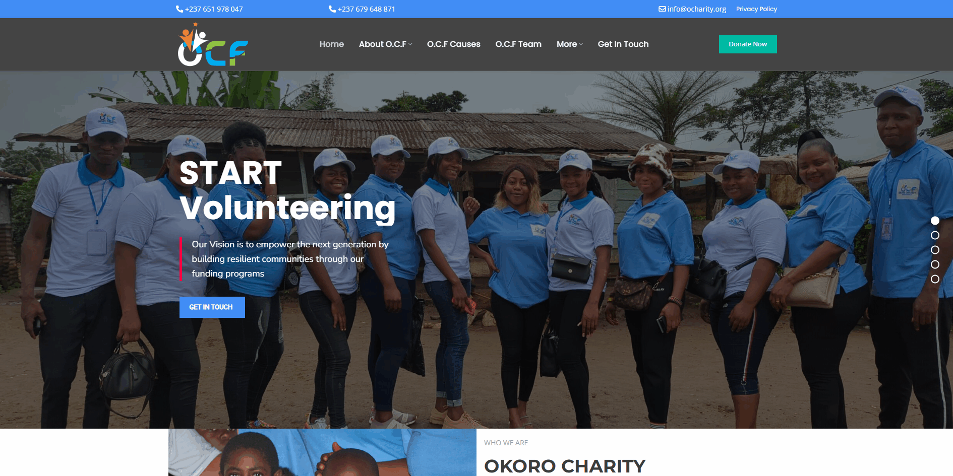 Okoro Charity Foundation - Jemoweb Solutions