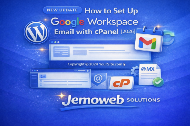 New Update How to Set Up Google Workspace (G Suite) Email with cPanel in 2026